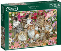 Floral Cats, Debbie Cook (1000pcs)