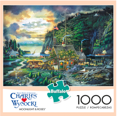 Buy Moonlight & roses, charles wysocki Puzzle | Jigsaw Jungle