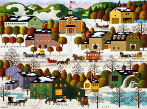 PFG Blossom River Junction, Charles Wysocki (1000pcs) (Usage/Used - PUZZLES FOR GOOD)
