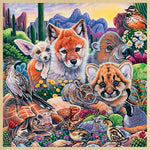 Puzzle en bois des amis du désert (plateau)