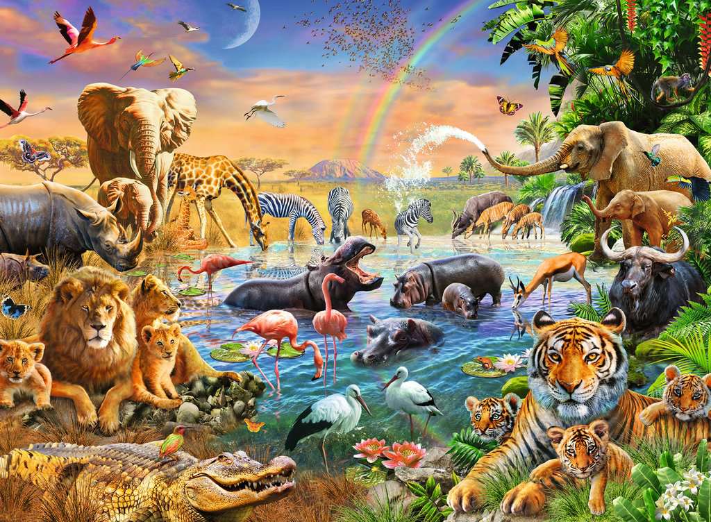 Ravensburger Savannah Jungle Waterhole (100 XXL)