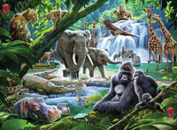 Animaux de la jungle de Ravensburger (100 PC XXL)