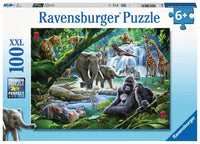 Animaux de la jungle de Ravensburger (100 PC XXL)