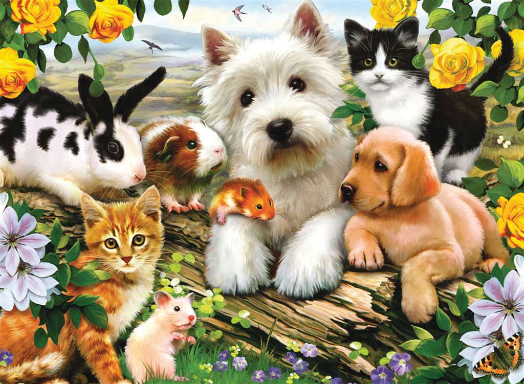 Ravensburger Happy Animal Buddies (300 XXL)