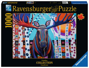 PFG Ravensburger Winter Moose - Canadian Collection (Usage/Used - PUZZLES FOR GOOD)