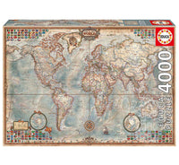 Carte politique du monde (4000pcs)