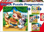Animaux - Puzzles progressifs pour enfants