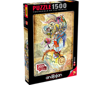 Fille circassienne voyageant dans le monde (1500pcs)