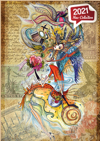 Fille circassienne voyageant dans le monde (1500pcs)