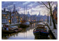 Amsterdam in the Evening, Eugene Lushpin