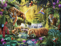 PFG Ravensburger Tranquil Tigers (1500pcs) (Usage/Used - PUZZLES FOR GOOD)