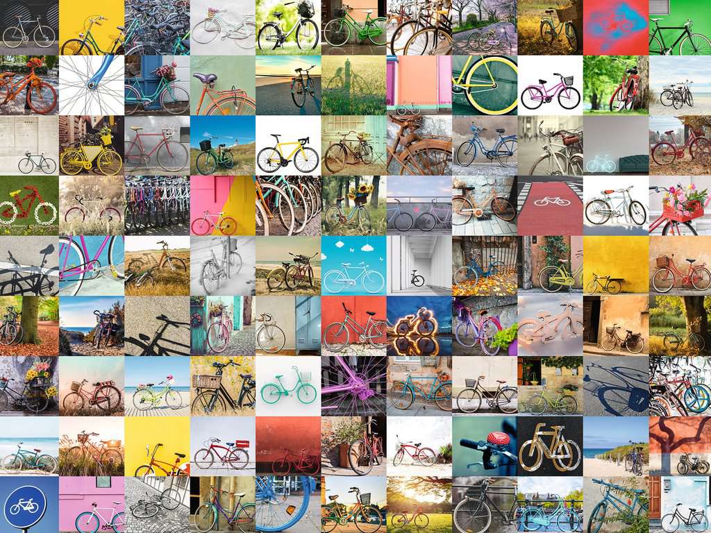 PFG Ravensburger 99 Bicycles (1500pcs) (Usage/Used -  PUZZLES FOR GOOD)