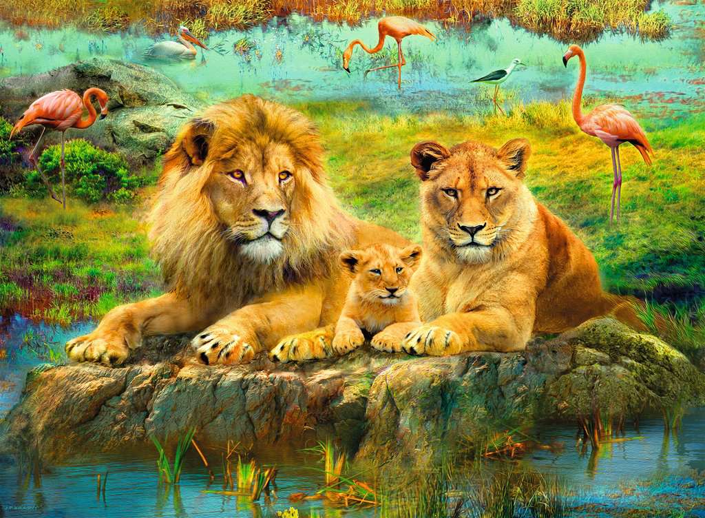 Ravensburger Lions In The Savanna (500pcs)