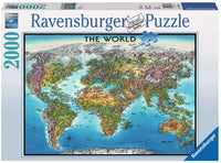 PFG Ravensburger World Map (2000pcs) (utilisation / utilisée - puzzles pour de bon)
