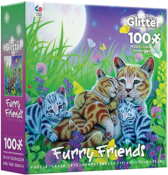 Furry Friends Glitter - Family Cat (100pcs)