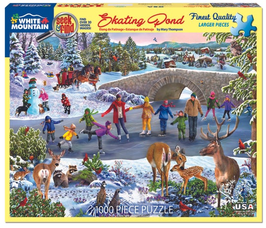 Chercher et trouver: Pond de patinage, Mary Thompson