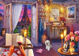 PFG Ravensburger Cozy Bathroom (500 Large) (Usage/Used - PUZZLES FOR GOOD)