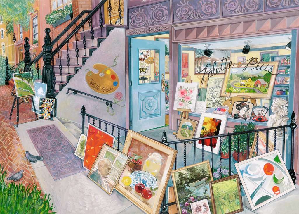 PFG Ravensburger Art Gallery, Elissa Della-Piana (1000pcs) (Usage/Used - PUZZLES FOR GOOD)