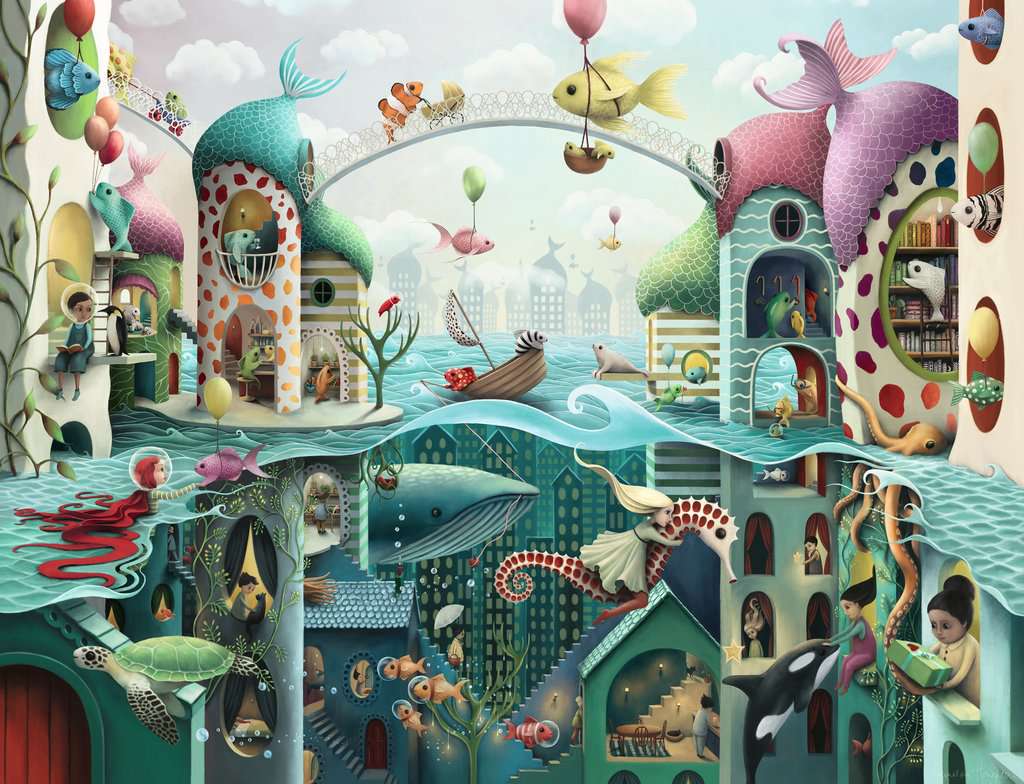 DMG Ravensburger If Fish Could Walk (2000pcs) (DAMAGED BOX)