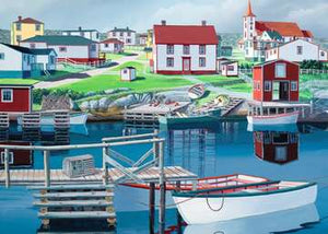 PFG Ravensburger Greenspond Harbor - Canadian Collection (1000pcs) (Usage/Used - PUZZLES FOR GOOD)