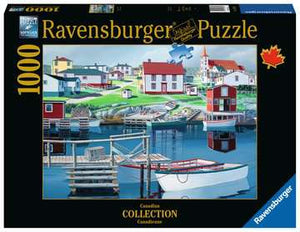PFG Ravensburger Greenspond Harbor - Canadian Collection (1000pcs) (Usage/Used - PUZZLES FOR GOOD)