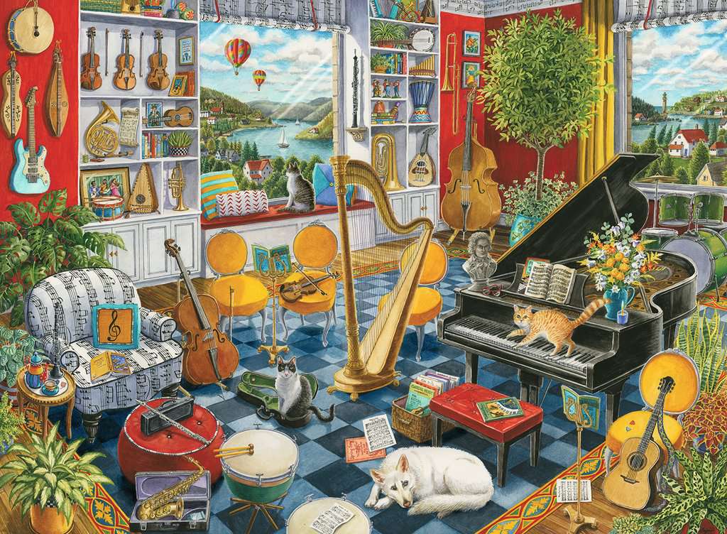 PFG Ravensburger La Salle de Musique (500 pièces) (Utilisation - PUZZLES FOR GOOD)
