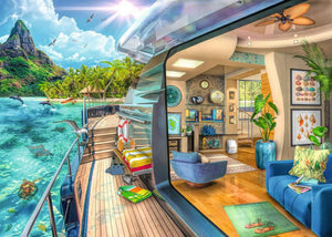 PFG Ravensburger Tropical Island Charter (1000pcs) (Usage/Used - PUZZLES FOR GOOD)