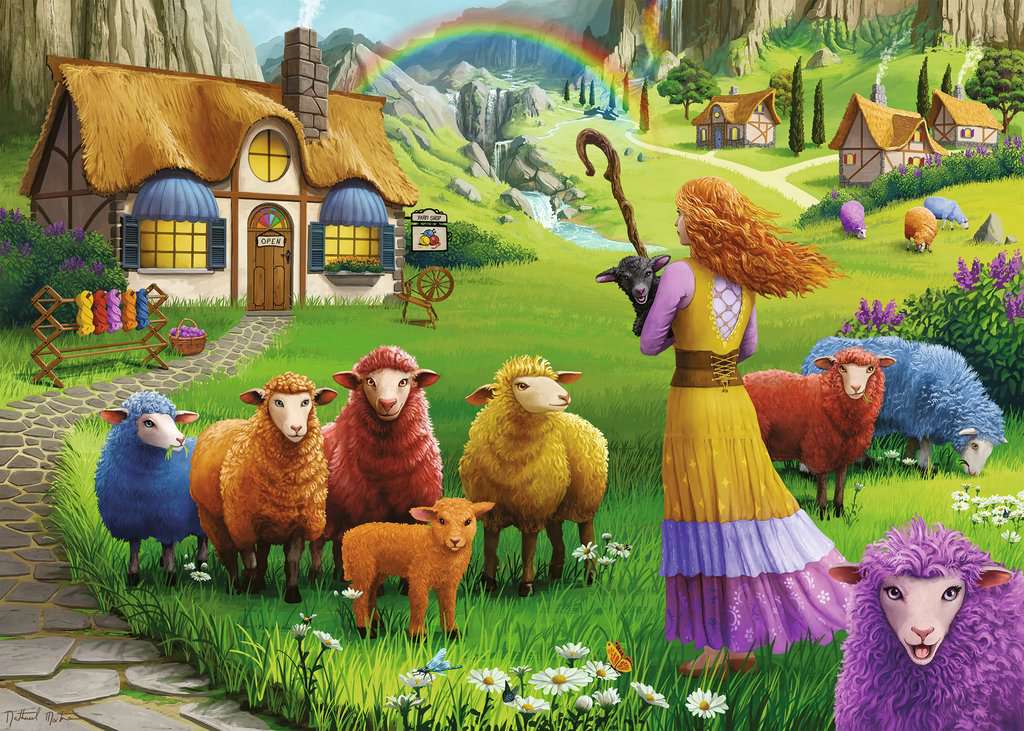 DMG Ravensburger The Happy Sheep Yarn Shop (1000pcs) (DAMAGED BOX)