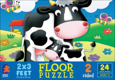 Life on the Farm - 2-Sided Floor Puzzle