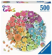 Cercle de couleurs de Ravensburger - Fleurs (500pcs)