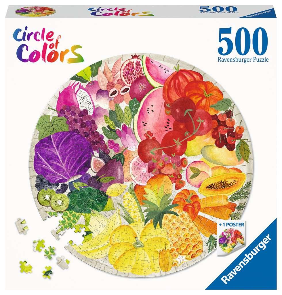 Cercle de couleurs de Ravensburger - fruits et légumes (500pcs)