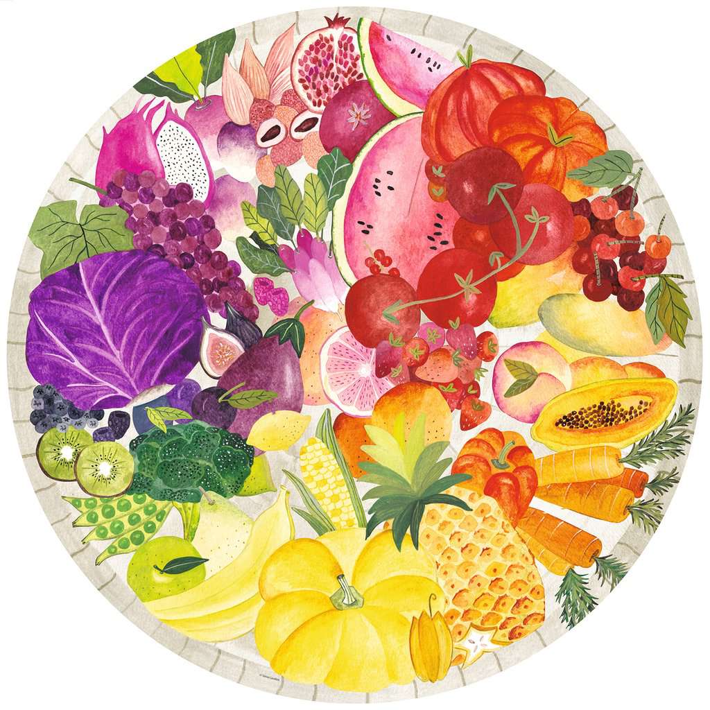 Cercle de couleurs de Ravensburger - fruits et légumes (500pcs)