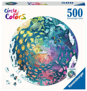 Cercle de couleurs de Ravensburger: océan (500pcs)