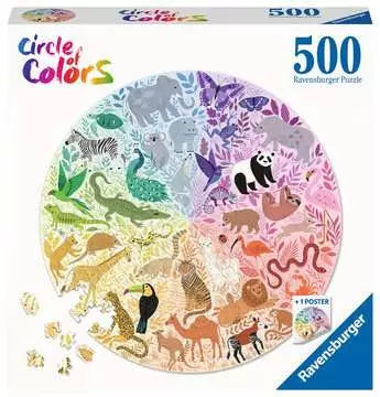 Cercle de couleurs de Ravensburger: animaux (500pcs)
