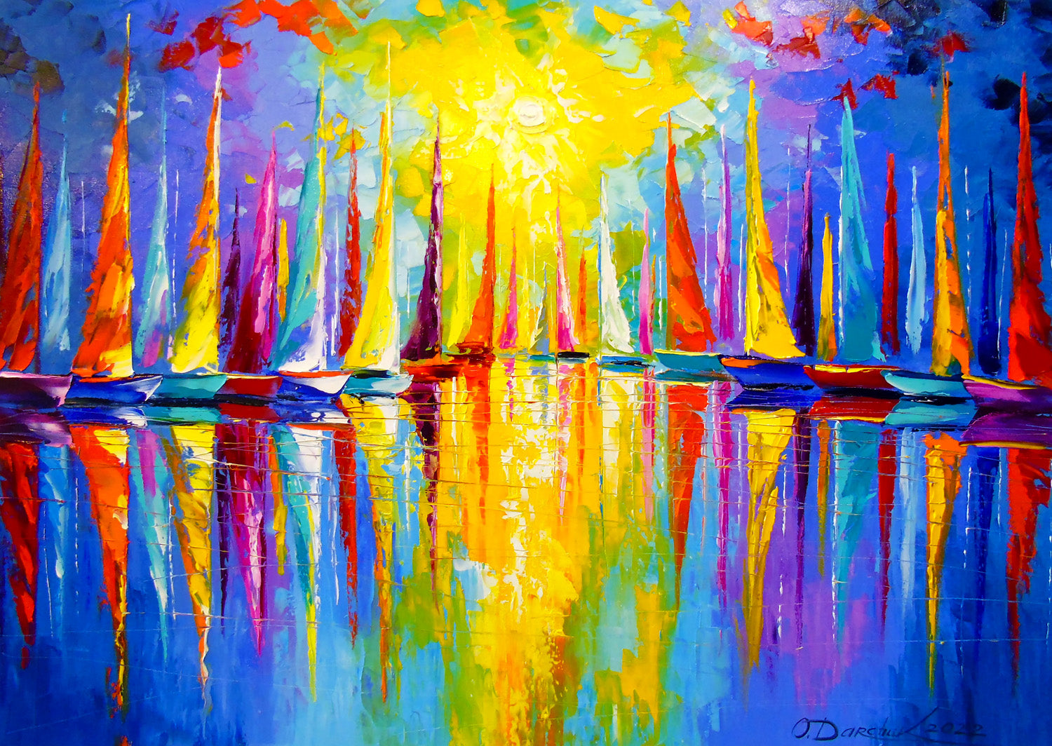 Enjoy- Rainbow Sailboats (1000pcs)