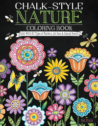Nature - Chalk - Style Coloring Book, Deb Strain