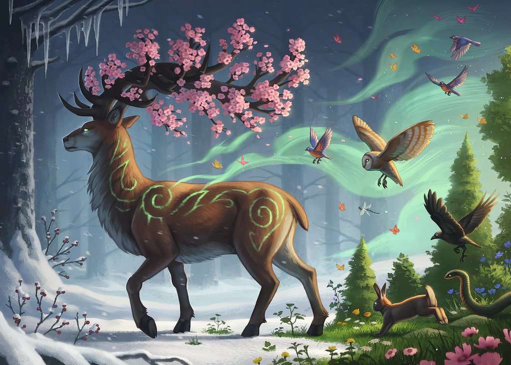 Ravensburger Deer du printemps (1000pcs)