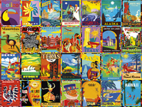 Aller des endroits: Destinations colorées