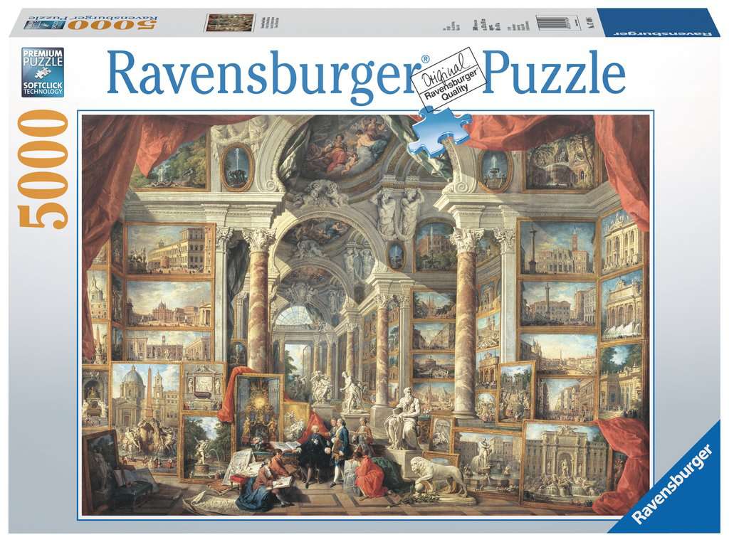 PFG Ravensburger Vues de Rome moderne, Giovanni Paolo Panini (5000pcs) (utilisation / utilisée - puzzles pour de bon)