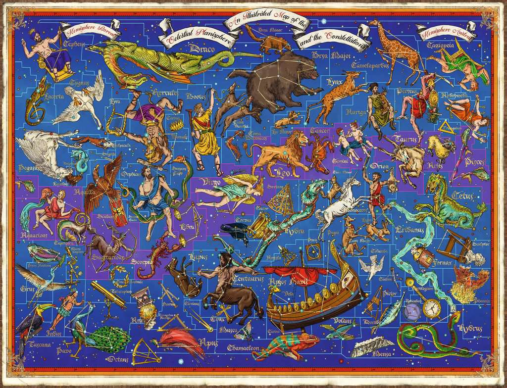 Carte des constellations de Ravensburger (2000pcs)