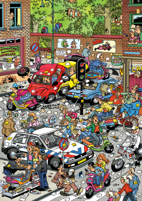 Traffic Chaos, Jan van Haasteren