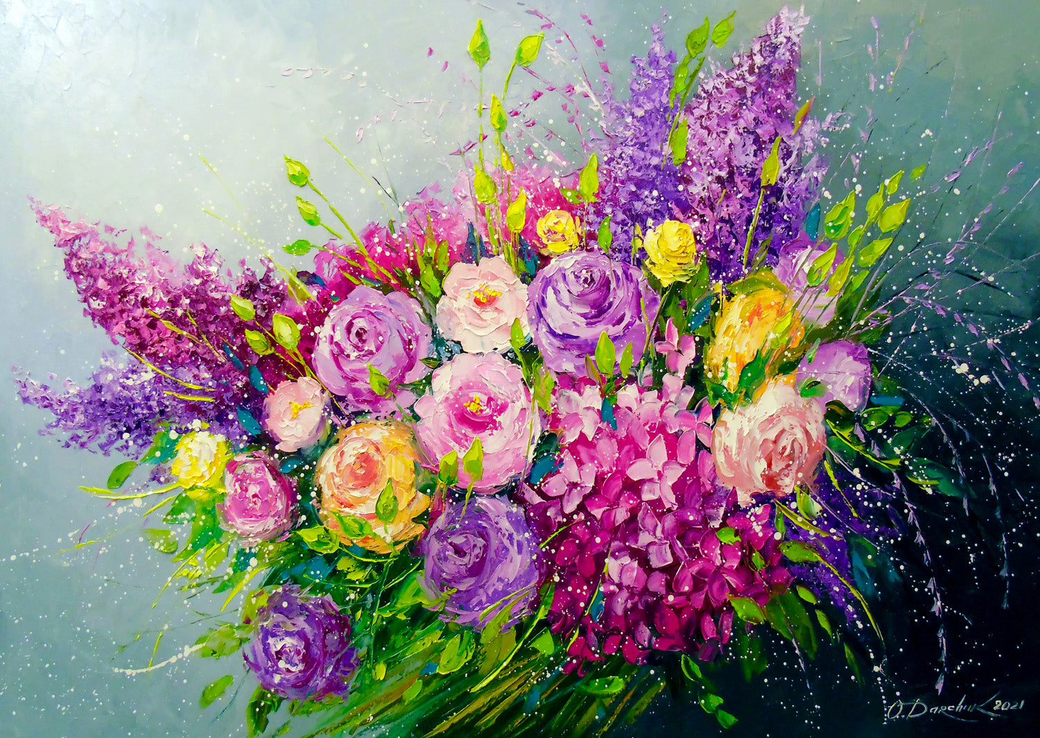 Enjoy- A Bouquet of Roses for Her (1000pcs)