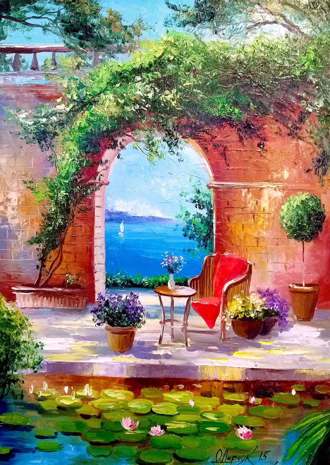 Enjoy- Sea View Through the Arch (1000pcs)