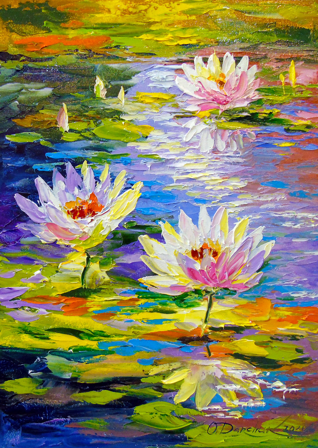 Water Lilies in the Pond (1000pcs)