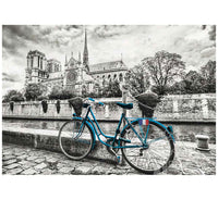 Vélo B&W près de Notre Dame