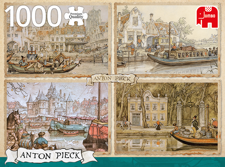 Canal Boats / Bateaux sur les canaux, Pieck (1000pcs)