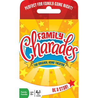 Jeu de cartes de charades de famille