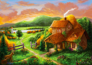 Enjoy- Cottage at Dusk (1000pcs)