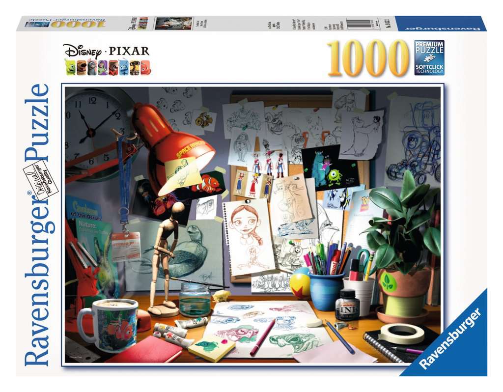 Ravensburger Disney-Pixar: The Artist's Desk (nouvelle taille de boîte)