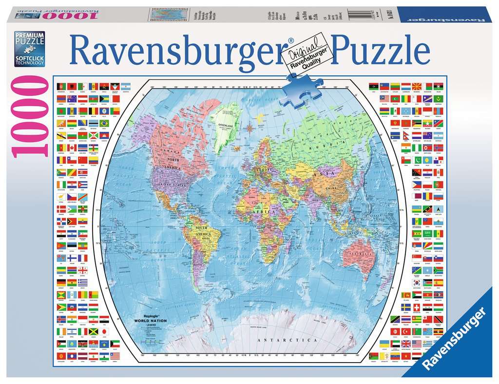 Ravensburger Political World Map(1000pcs)